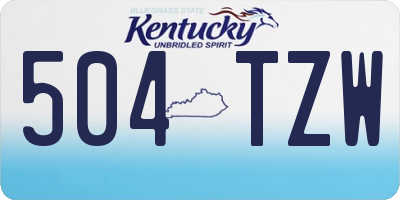 KY license plate 504TZW