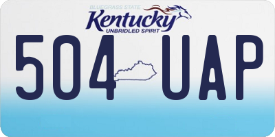 KY license plate 504UAP