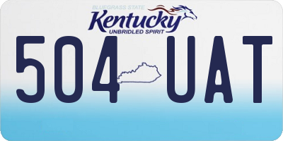 KY license plate 504UAT