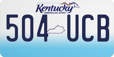 KY license plate 504UCB