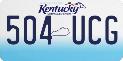 KY license plate 504UCG