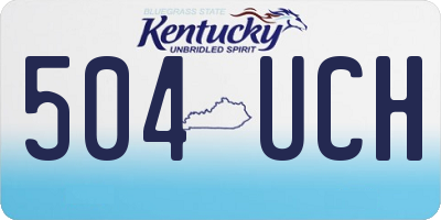 KY license plate 504UCH