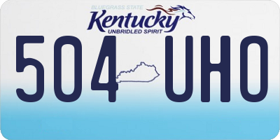 KY license plate 504UHO