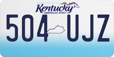 KY license plate 504UJZ