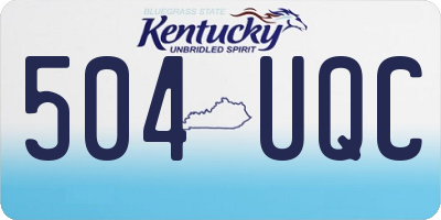 KY license plate 504UQC
