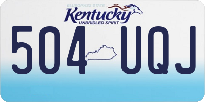 KY license plate 504UQJ