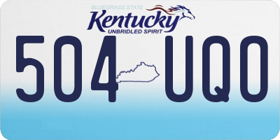 KY license plate 504UQO