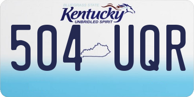 KY license plate 504UQR