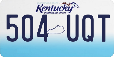 KY license plate 504UQT