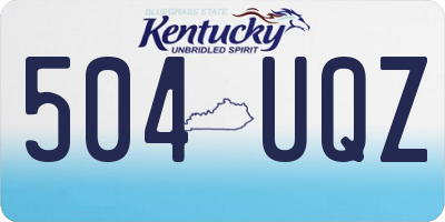 KY license plate 504UQZ