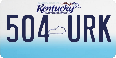 KY license plate 504URK