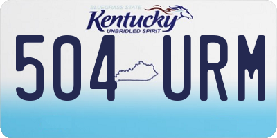 KY license plate 504URM