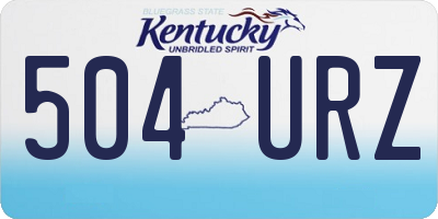 KY license plate 504URZ