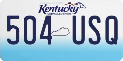 KY license plate 504USQ