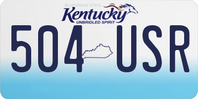 KY license plate 504USR