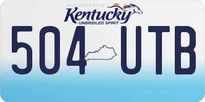 KY license plate 504UTB