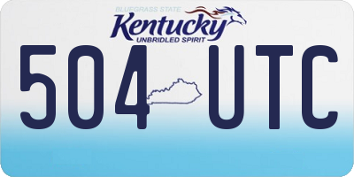 KY license plate 504UTC