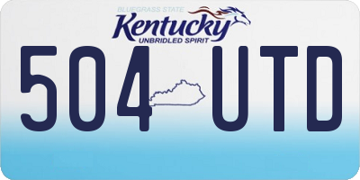 KY license plate 504UTD