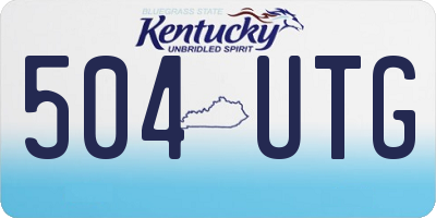 KY license plate 504UTG