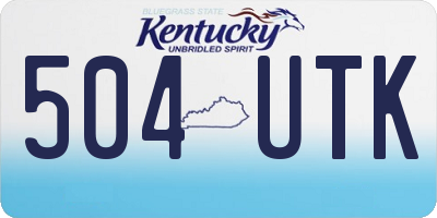 KY license plate 504UTK