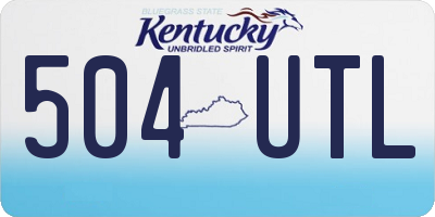 KY license plate 504UTL