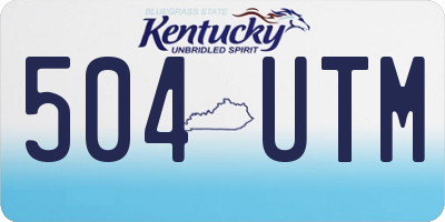KY license plate 504UTM