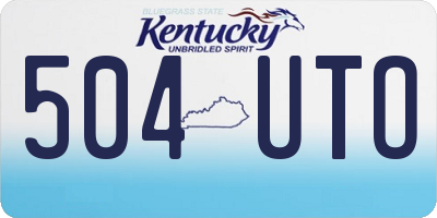 KY license plate 504UTO