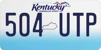 KY license plate 504UTP