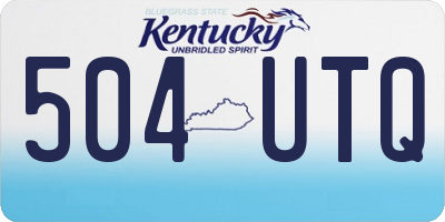 KY license plate 504UTQ