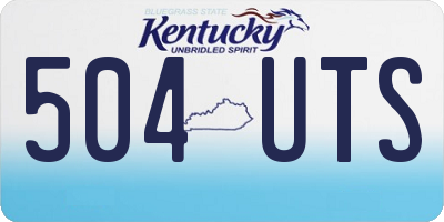 KY license plate 504UTS
