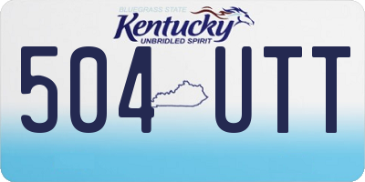 KY license plate 504UTT