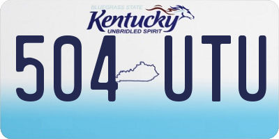 KY license plate 504UTU