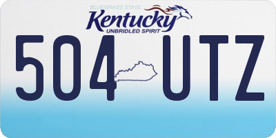 KY license plate 504UTZ