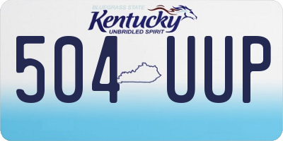 KY license plate 504UUP