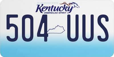 KY license plate 504UUS