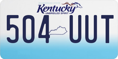 KY license plate 504UUT
