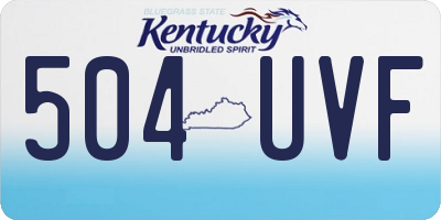 KY license plate 504UVF