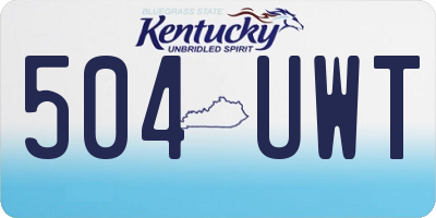 KY license plate 504UWT