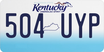 KY license plate 504UYP