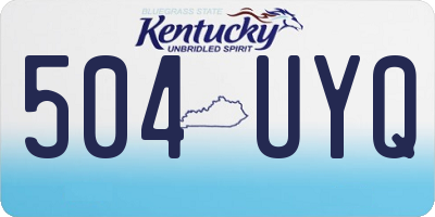 KY license plate 504UYQ