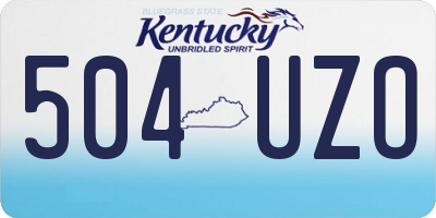KY license plate 504UZO