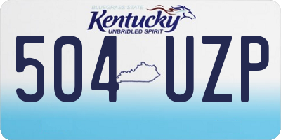 KY license plate 504UZP