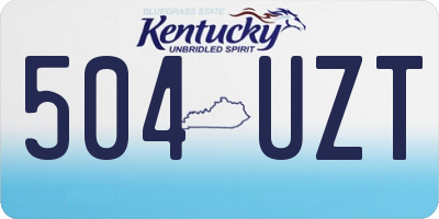 KY license plate 504UZT