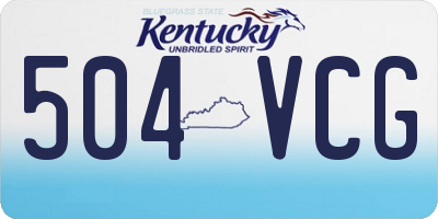KY license plate 504VCG