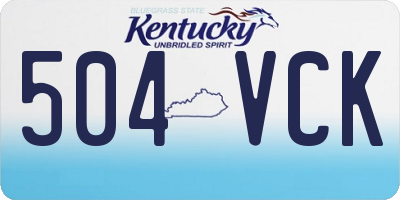 KY license plate 504VCK