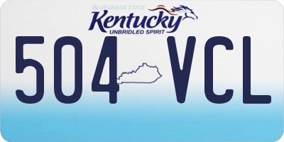 KY license plate 504VCL
