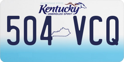 KY license plate 504VCQ