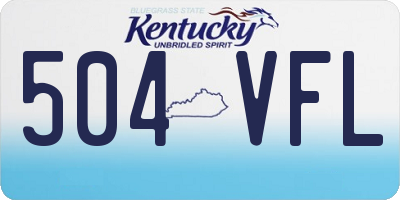 KY license plate 504VFL