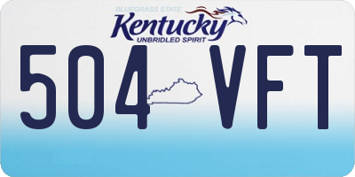 KY license plate 504VFT