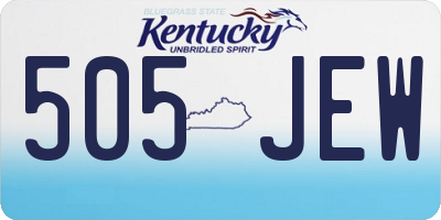 KY license plate 505JEW